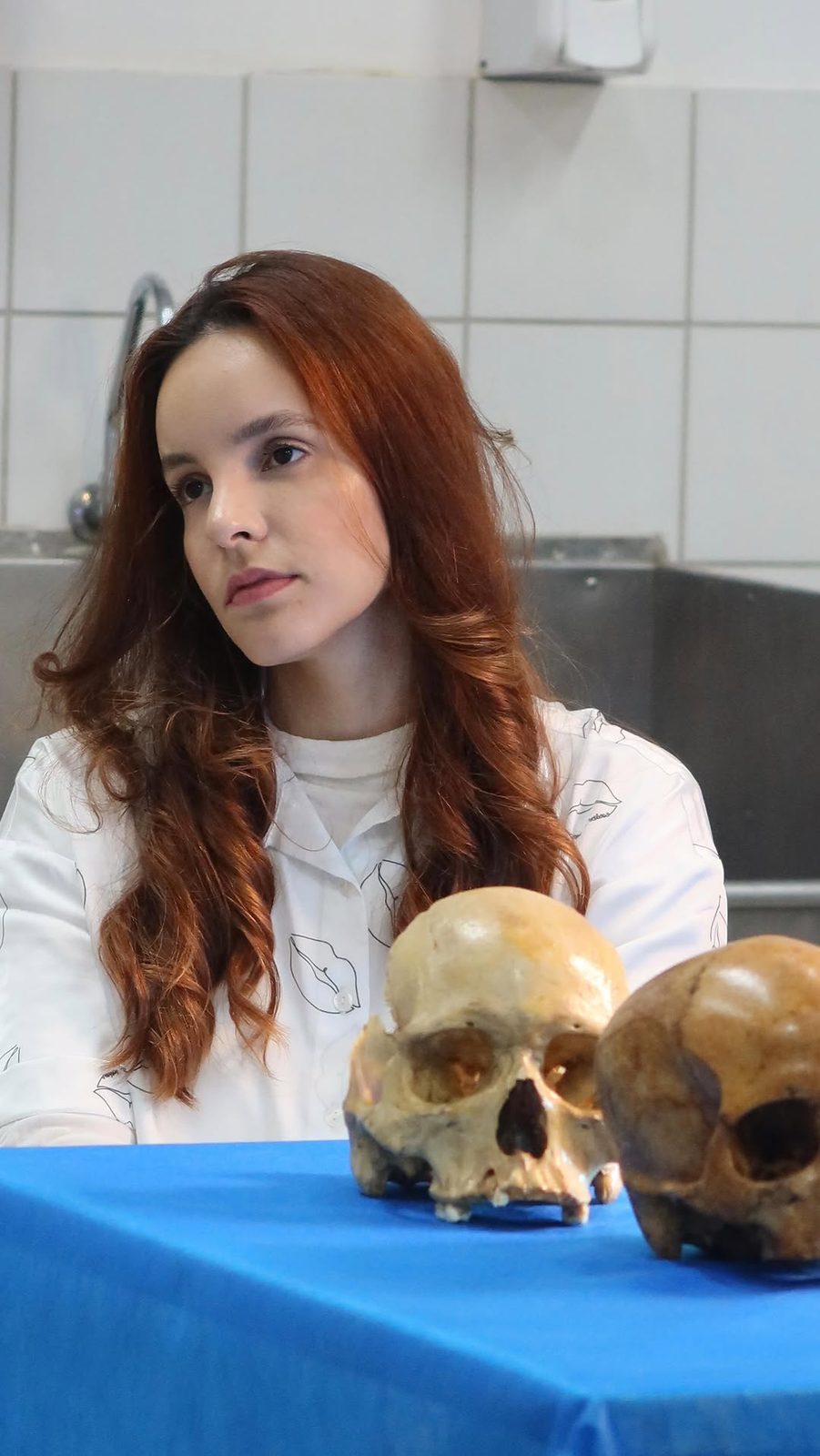 Tainá Bolzani em curso de anatomia facial